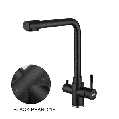 Ula Filtered Faucet Gold Purifier Faucet Dual Sprayer