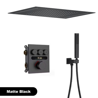 Luxury Brass Brushed Gold Led Digital Display Constant