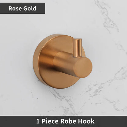 Bathroom Hardware 304 Stainless Steel Rose Gold Towel