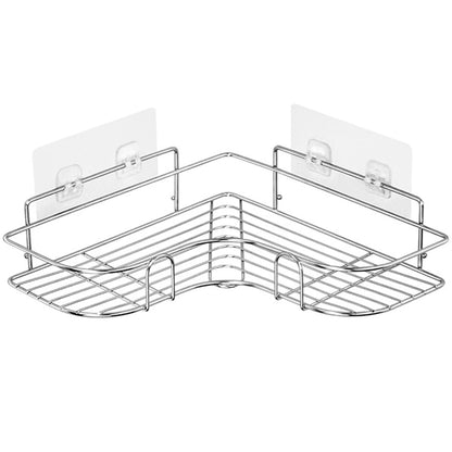 Triangular Restroom Shower Rack Solid Shelf One Layer