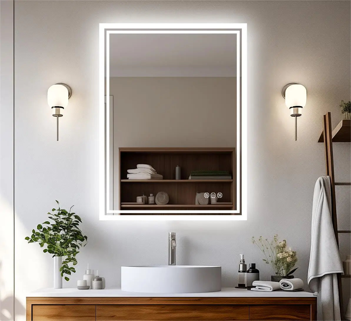 Led Light Bathroom Mirror Illuminated Wall Mounted Vanity