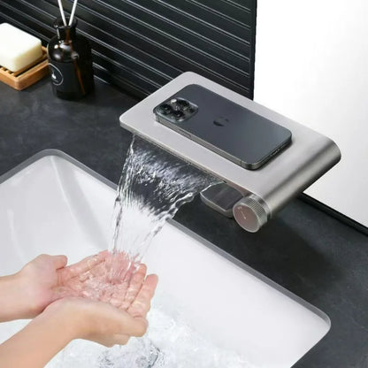 Waterfall Basin Cold Mixer Crane Faucet Copper Hotel