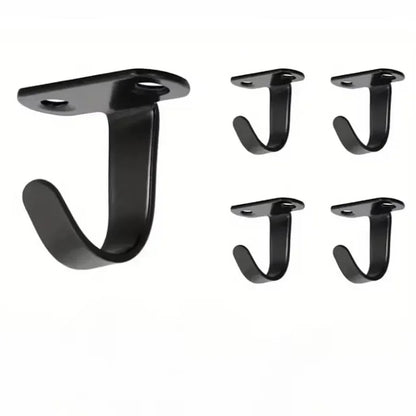 5pcs Bedroom Stainless Steel Screw Mounted Ceiling Hooks