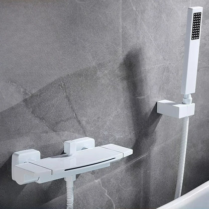 Brushed Gold Bath Shower Faucet Brass Bathtub Faucet