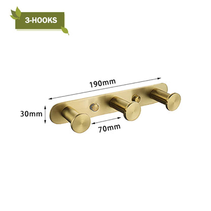 Brushed Gold Wall Mount Shelf Toilet Bath Hardware