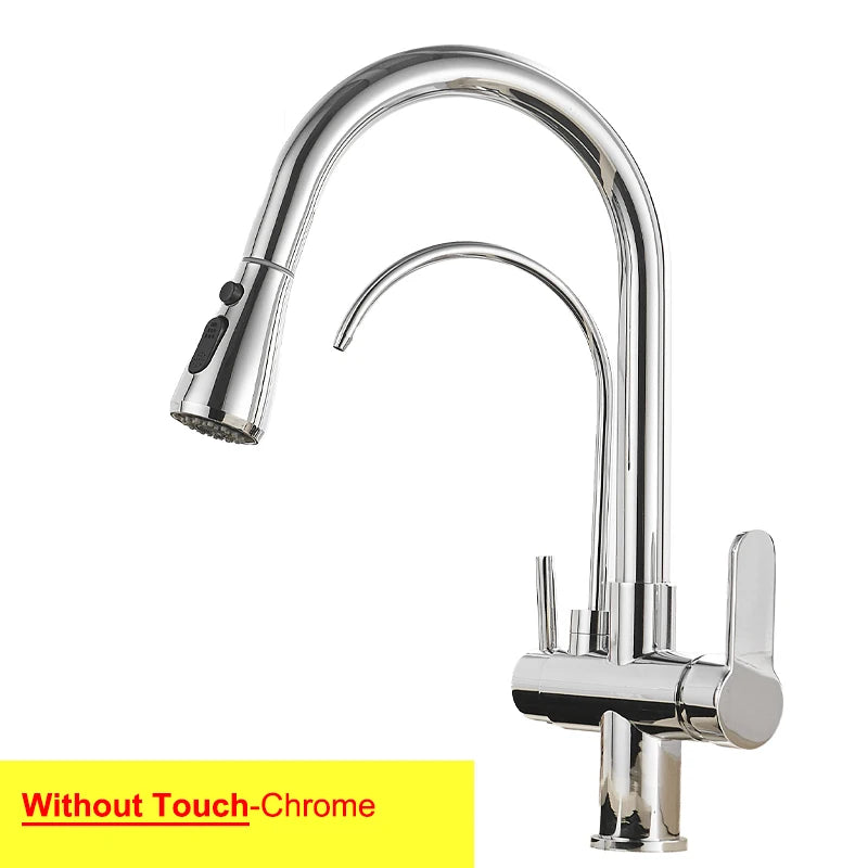 Feiyu Touch Filter Sink Faucet Pull Down Cold