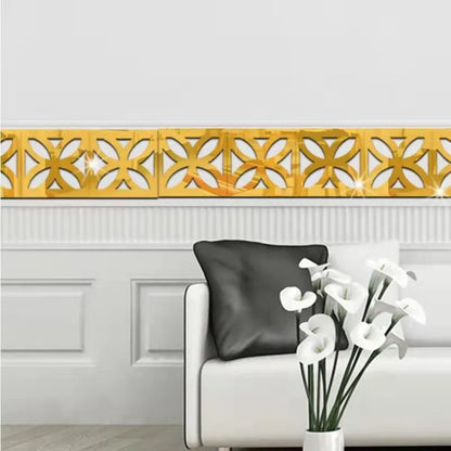 5/10cm Acrylic Wall Mirror Sticker Adhesive Living Room