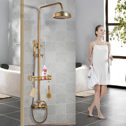 Kemaidi Brass Antique Wall Mount Shower Faucet Handle