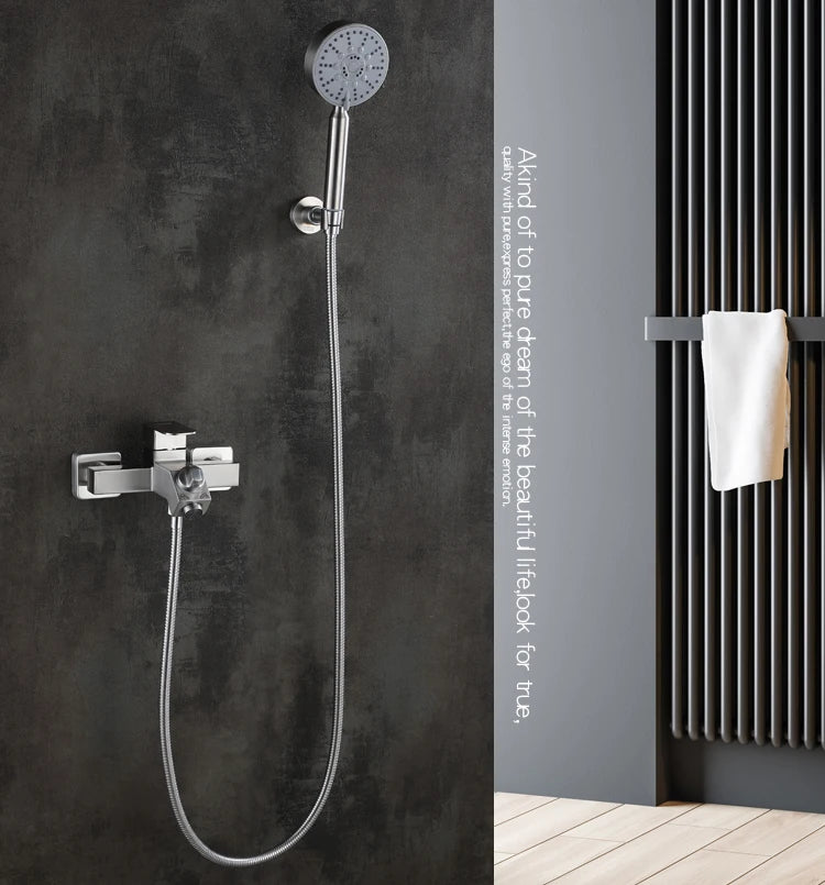 Water Mixing Valve 304 Stainless Steel Shower Bathroom