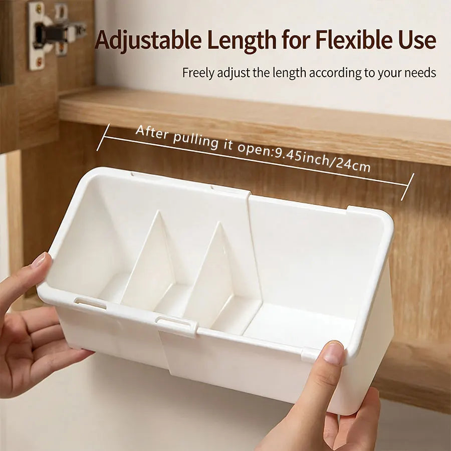1/2/4pcs Mirror Cabinet Expandable Cosmetic Storage Box
