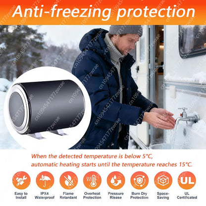 12v 220v Rv Boiler 1500w Universal Water Heater