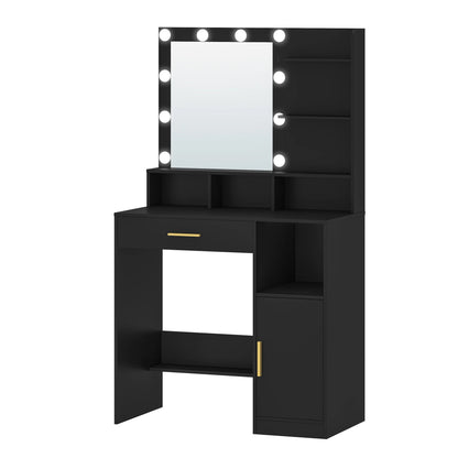 Hzuaneri Dressing Table Mirror 10 Led Lights Vanity