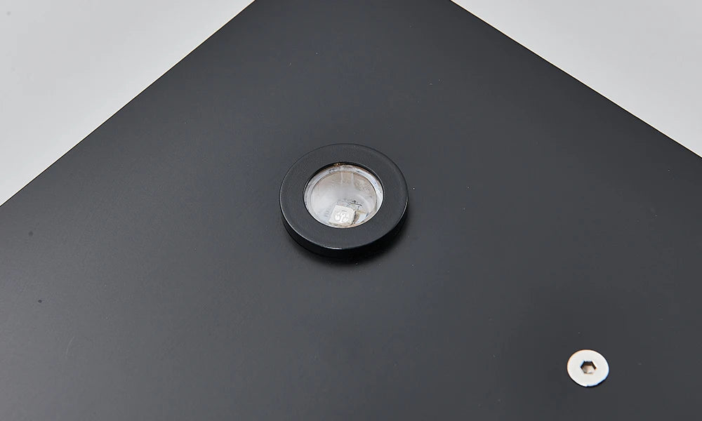 Black Thermostatic Bathroom Shower Faucet Remote Led Rainfall