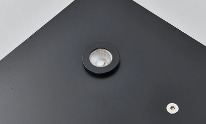 Black Thermostatic Bathroom Shower Faucet Remote Led Rainfall