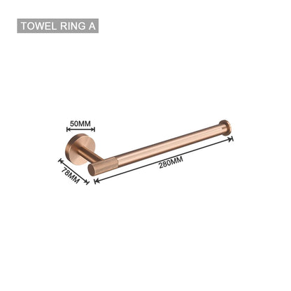 Brushed Rose Gold Toilet Brush Holder Toilet Paper
