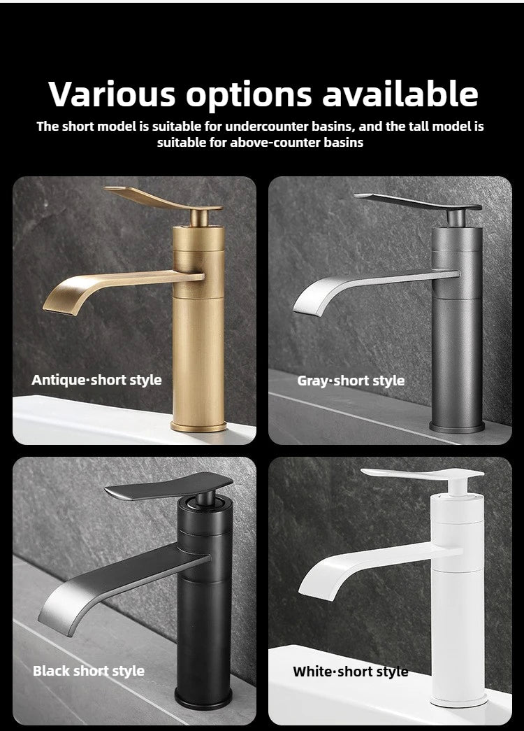 Bathroom Faucets Stainless Steel 304 Brushed Gold Basin