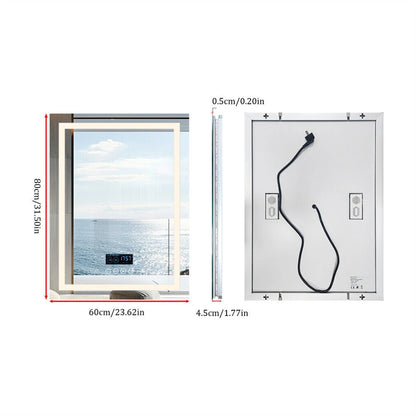 Smart Led Bathroom Mirror Rectangle Wall Mount Mirror