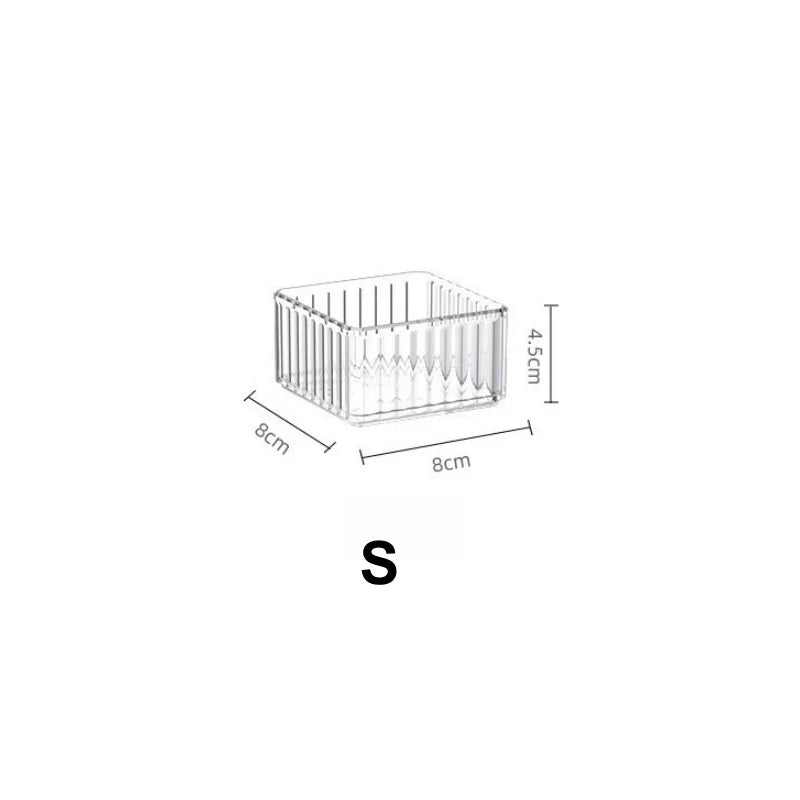Clear Drawer Organizer Stackable Size Clear Makeup Drawer