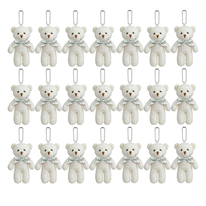 18-120pcs Mini Teddy Bears Bulk Keychain Small Bears
