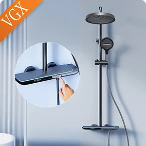 Vgx Thermostatic Shower System Gold Shower Luxury Bathroom