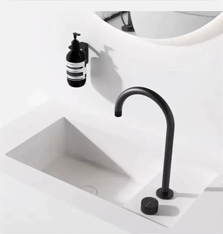 Two Holes Widerspread Brass Basin Faucet 360 Rotating