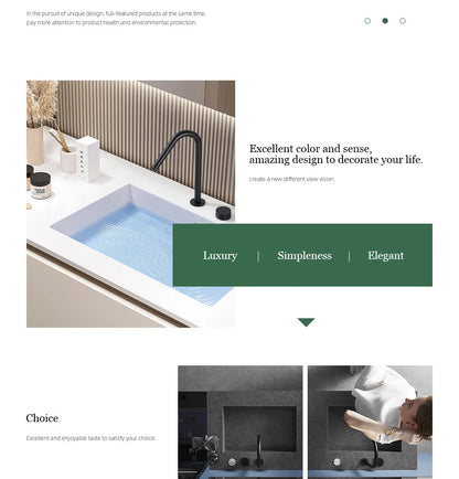 Matte Black Basin Faucet Knurled Knob Sink Tap