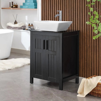 Black 24 Bathroom Vanity Sink Combo Modern Vanity
