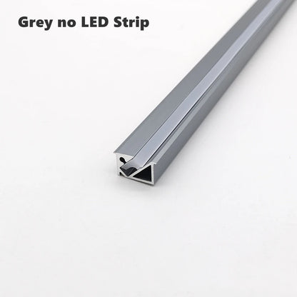 Ultra-Thin Hidden Recessed Cabinet Bar Light 45 Degree
