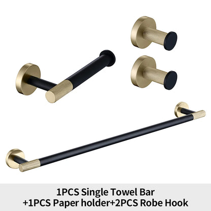 Rose Gold Bathroom Hardware Towel Bar Rack Shelf