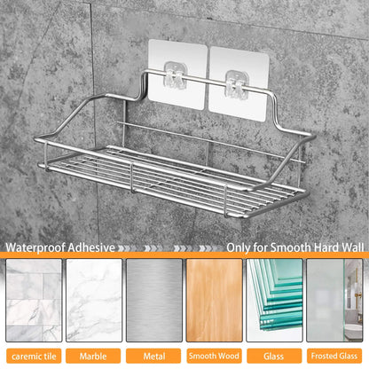 1/10pcs Corner Shower Caddy Adhesive Sticker Hook Mount
