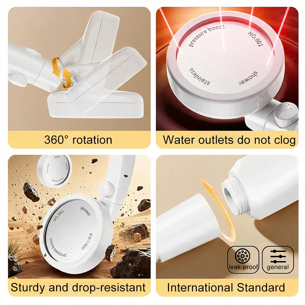 Modern 360 Rotating Hand Shower Dual-Use Shower Panel