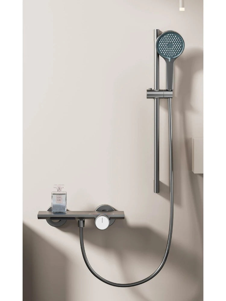 Two Ways Water Outlet Knobbed Bathroom Shower System