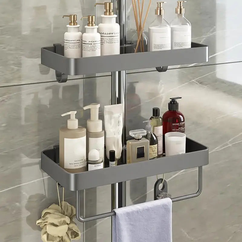 Bathroom Shelf Shampoo Soap Holder Shower Tray Toilet