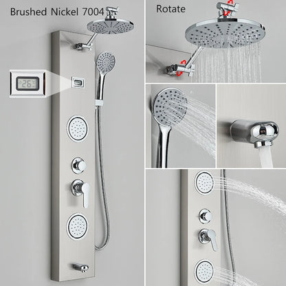 Bathroom Wall Mount Shower Panel Rainfall Shower Head/Massage