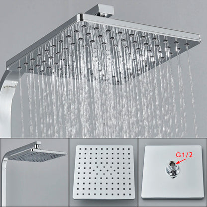 Bath Thermostatic Digital Display Shower Faucet Rain Shower