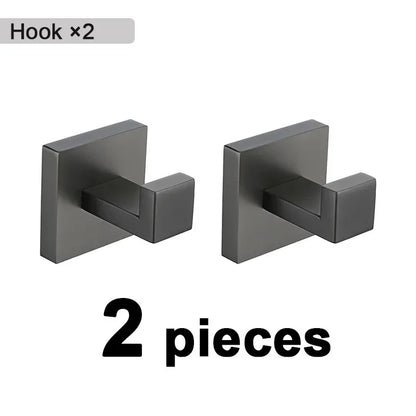 Gunmetal Stainless Steel Bathroom Accessorie Hardware Towel Rack