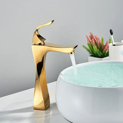 Design Basin Faucet Black Chrome Bathroom Sink Faucet
