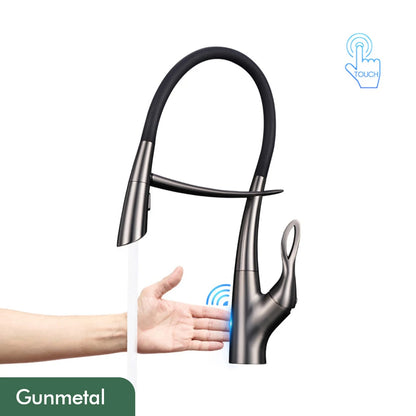 Pull Out Sensor Faucet Handle Digital Display Pull
