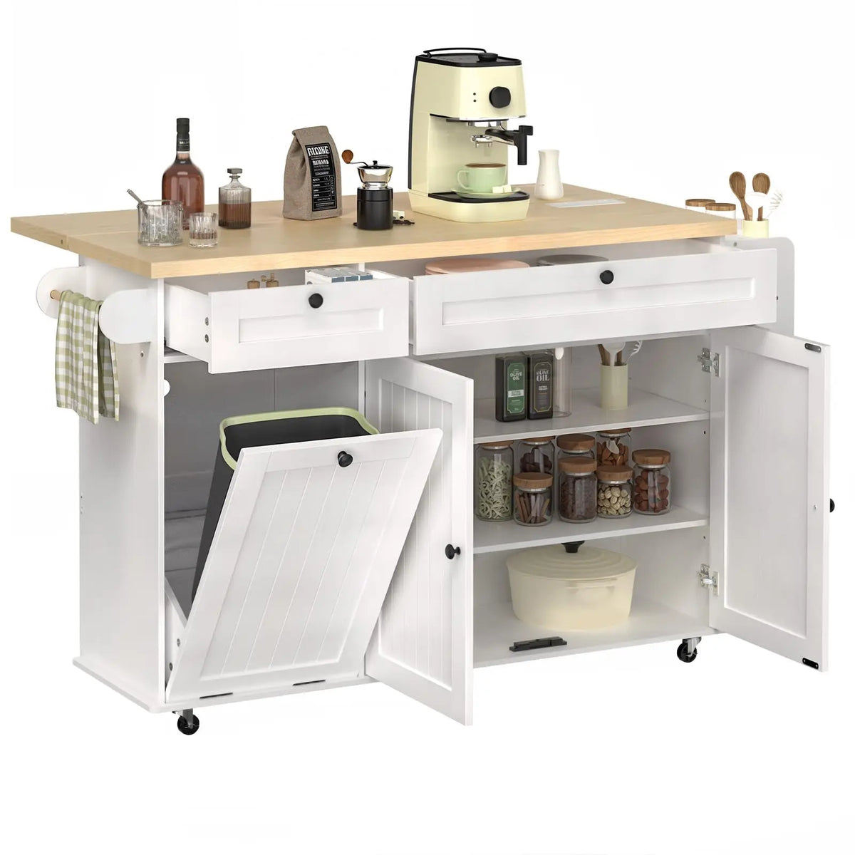 60 Mobile Islands Rolling Trolleys Island Table Drop