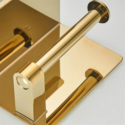 304 Stainless Steel Gold Bathroom Tissue Holder Double