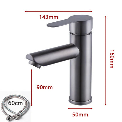 Bathroom Sink Faucet 304 Stainless Steel Cold Water
