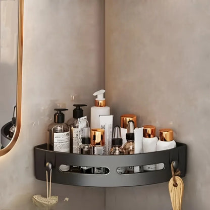 1/2pcs Bathroom No-Drill Wall Shelf Adhensive Shower Caddy