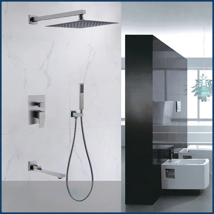 Concealed Shower System 2/3 Ways Water Outlet Hidden