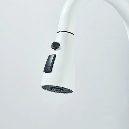 Multi Functional Digital Flying Rain Faucet White Double