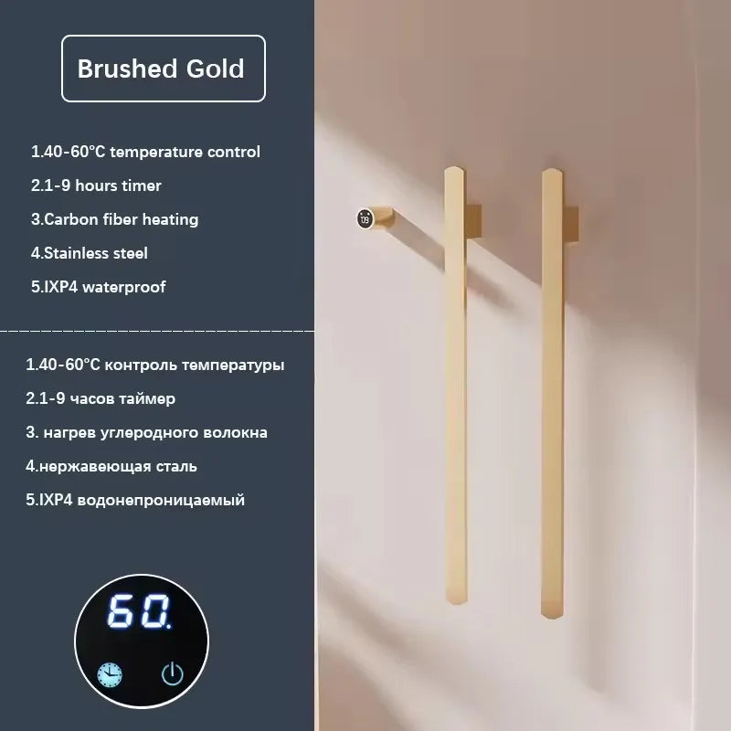 Electric Heated Towel Rack Bathroom Towel Warmer Hidden