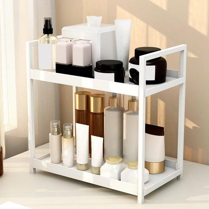 Tier Desktop Storage Rack Cosmetics Desk Office Stationery