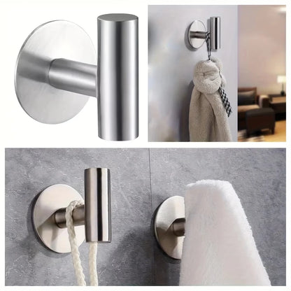 Stainless Steel Robe Hook Adhesive Wall Hook Towel