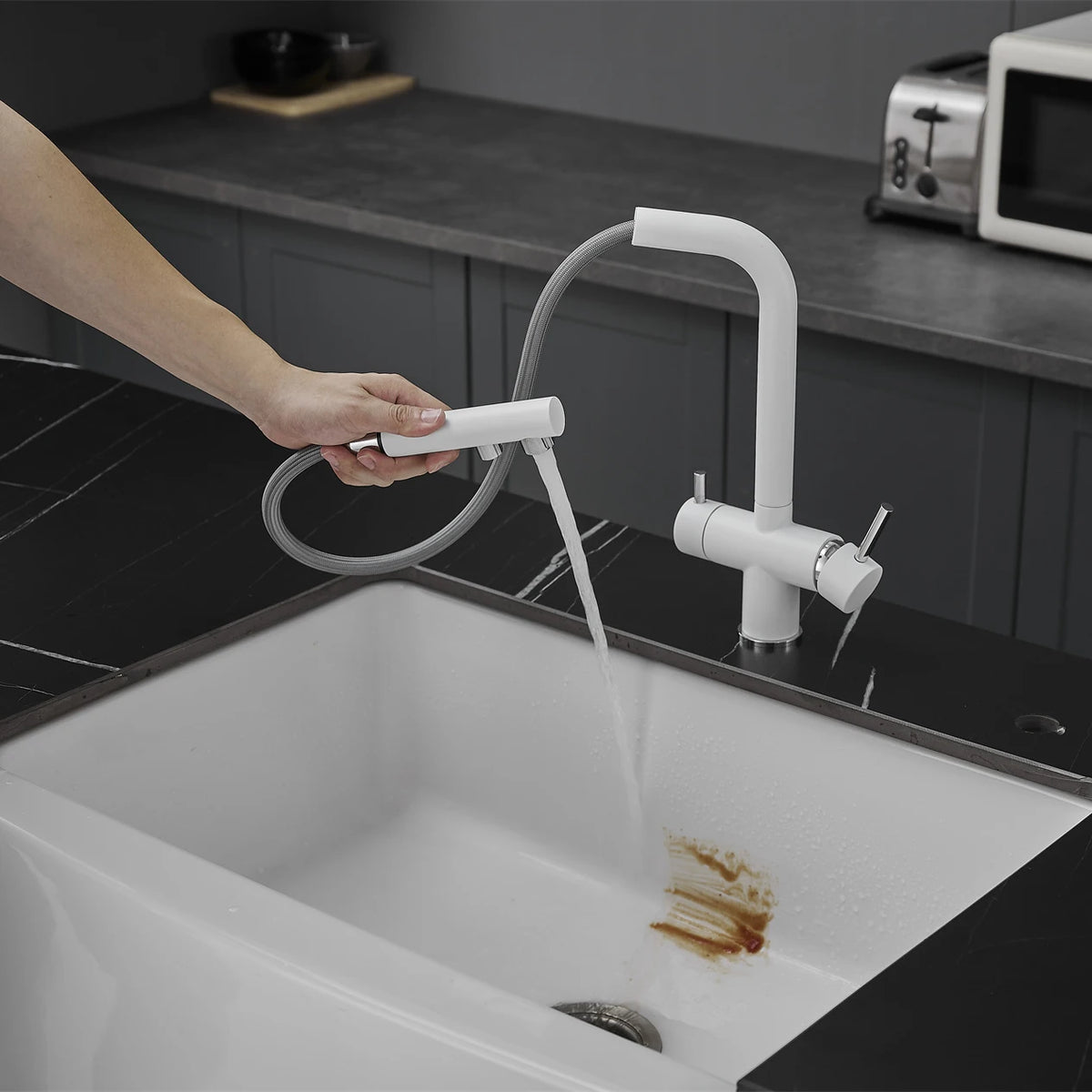 White Cold Filter Sink Faucets Ways Pure Water