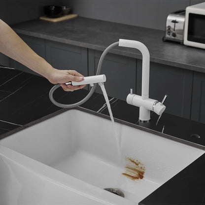 White Cold Filter Sink Faucets Ways Pure Water