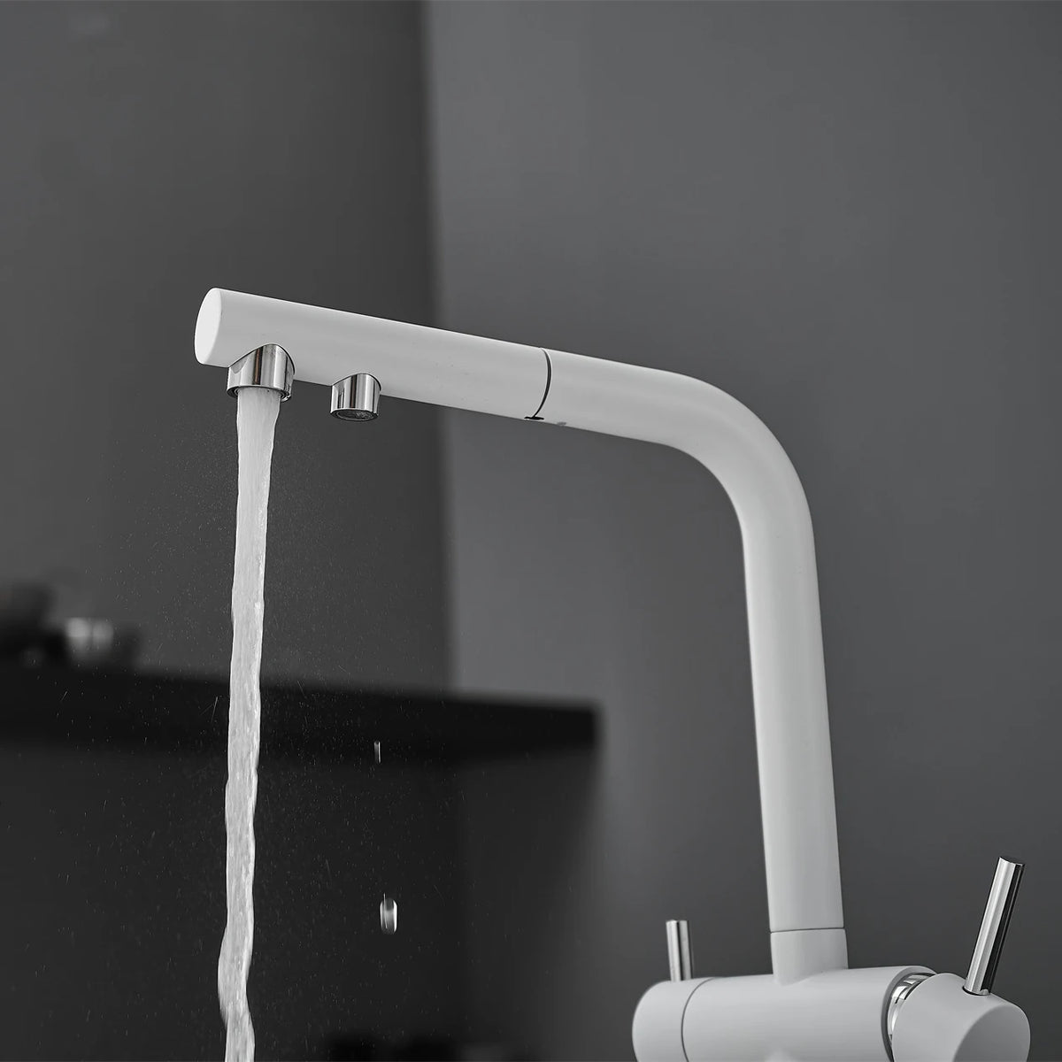 Brushed Gold Pull Out Filter Mixer Faucets Quality